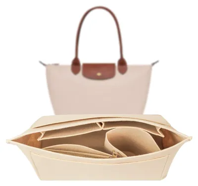 Image de Organisateur de sac à main de grande capacité, couleur beige