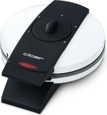 Obrázok produktu pre Cloer Waffle Iron 1621, 5 wafle/waflí, Srdce (tvar), Čierna, Šedá, Biela, 0,89 m, 930 W, 230 V