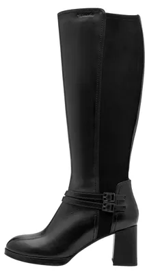 Produktbild von Tamaris Lederstiefel mit Reißverschluss, bequeme, breite Passform und runde Spitze