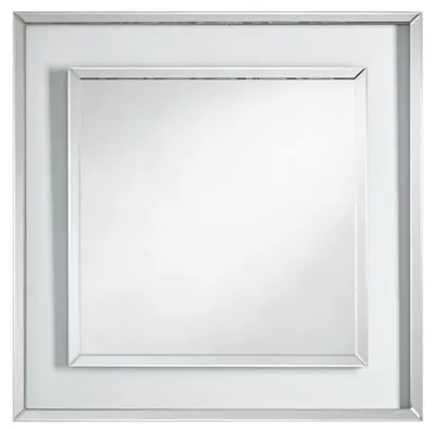 Produktbild von Casa Padrino Designer Wandspiegel 90 x H. 90 cm - Wohnzimmer Spiegel - Garderoben Spiegel - Luxus Möbel