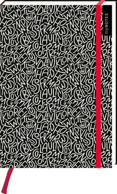 Produktbild von myNOTES Notizbuch A5: Black and White Letters