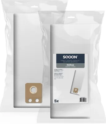 Produktbild von SQOON® Staubsaugerbeutel geeignet für Nilfisk GD1000 / VP3000 / VP600 – 5 Stück