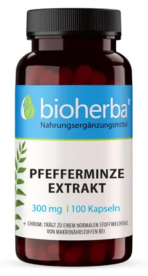 Obrázok produktu pre Extrakt mäty piepornej 300 mg 100 kapsúl PZN 17192423