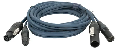Productafbeelding van Cavo Hybrid FP-14 - PowerCON True1 & 5-polige XLR-connector - 15 meter