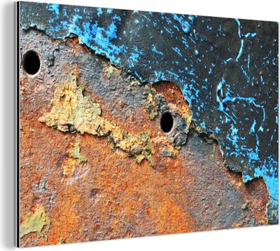 Obrázok produktu pre Nástenná dekorácia Kovový kovový obraz Wall Art 150x100cm Hrdza - Retro - Kov Muchowow Hliníkové obrazy
