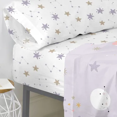 Obrázok produktu pre Happy Fiday Home 29174, prestieradlo, Bavlna, 90 x 200 cm, Pranie v práčke, 40 °C, 1 kusov