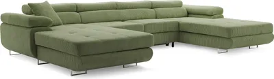 Produktbild von Ecksofa RIGATTO III PRO mit Schlaffunktion - Eckcouch mit Bettkasten - POSO 047
