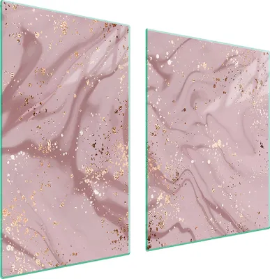 Produktbild von Glasplatte und Schneidebrett 100x52 Marmor