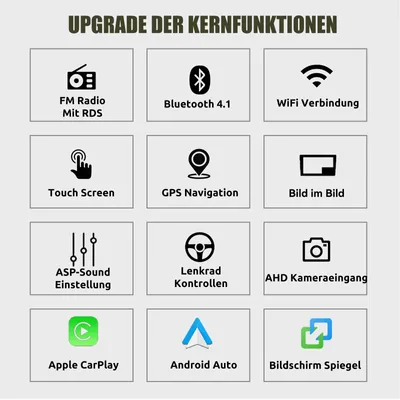 Obrázok produktu pre Autorádio – 9-palcový dotykový displej – Android 14 – Wi-Fi, Bluetooth, GPS – dvojitý DIN – multimediálny prehrávač
