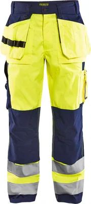 Produktbild von Blakläder High Vis Bundhose 1533 1860 in div. Farben, Farbe:gelb/marineblau, Größe:52