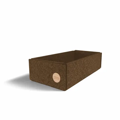 Produktbild von Aufbewahrungsbox CLEAN Filz 26 x 13 x 7 cm ohne Deckel in hellbraun meliert