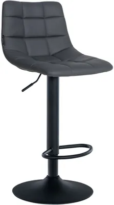 Produktbild von Barhocker Jerry Kunstleder schwarz grau