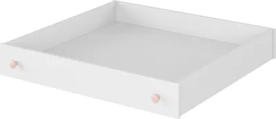 Produktbild von Furniture24 Schublade Luna LN9 für Bett Alpinweiß/Rosa Mädchenzimmer Kinderzimmer
