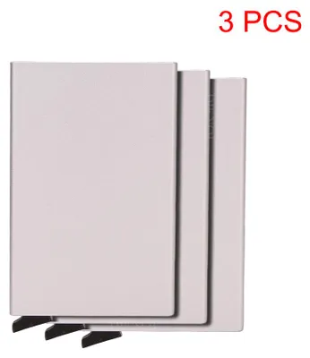 Produktbild von RFID Kartenetui Aluminium Herren Slim Wallet Silber
