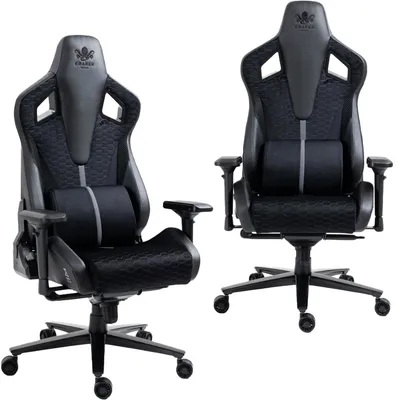 Produktbild von Gamer-Stuhl KRAKEN APOLLO Drehstuhl Büroarbeitsstuhl Schreibtischstuhl GRAU Stoff