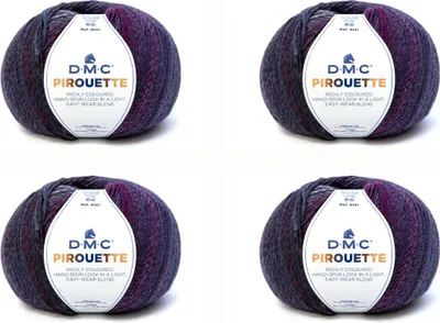 Zdjęcie produktu dla 4 motki DMC Pirouette – miękka i łatwa w pielęgnacji przędza wykonana w 100% z akrylu (kolor 842)