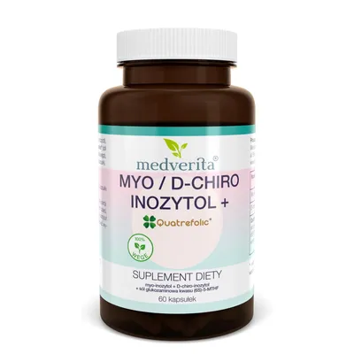 Zdjęcie produktu dla Medverita Myo inozytol i D chiro inozytol z folianem Quatrefolic – 60 kapsułek