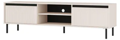 Obrázok produktu pre Selsey Osaka - TV skrinka s 2 zásuvkami a 2 priehradkami, pieskovo béžová, 179 cm