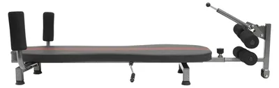Imagen del producto de Banco de pesas con soporte para estiramientos – Capacidad de carga: 150 kg – Altura ajustable: 145-185 cm – Fabricado en acero y materiales compuestos
