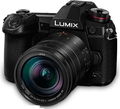 Produktbild von Panasonic Lumix DC-G9 + G Vario, 12-60mm, F3.5-5.6 ASPH, 20,3 MP, 5184 x 3888 Pixel, Live MOS, 4K Ultra HD, Touchscreen, Schwarz