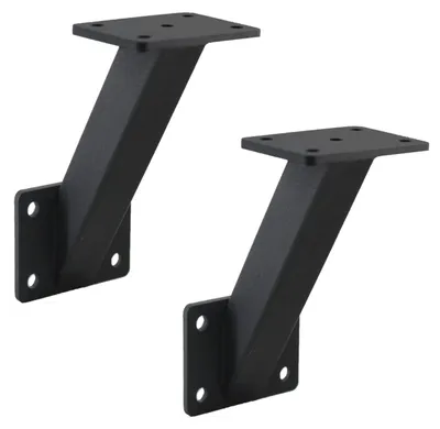 Image de Support mural robuste pour rampe d'escalier, en acier noir