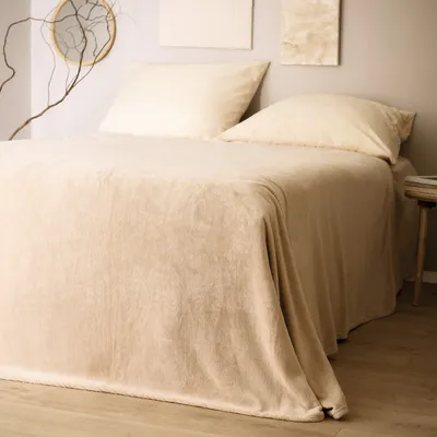 Produktbild von HOMLA ROTE Tagesdecke beige 200x220 cm