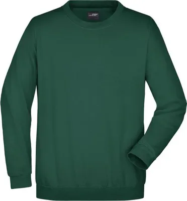 Produktbild von James & Nicholson Sweatshirt Round Sweat Heavy, Gr. XL,dunkelgrün
