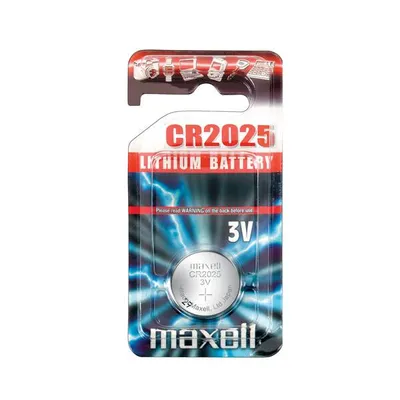 Obrázek produktu pro Maxell CR2025, Baterie na jedno použití, CR2025, Lithium, 3 V, 1 kusů, Stříbrná