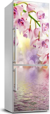 Produktbild von Tulup Kühlschrankdekoration - 70x190 cm - Aufkleber auf dem Kühlschrank - Orchidee