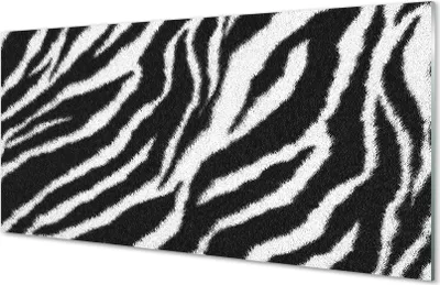 Produktbild von Glasbilder 120x60 Wandkunst Zebrafell