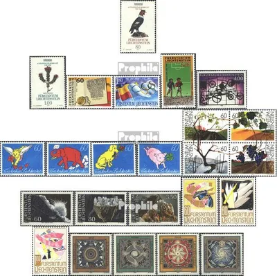 Produktbild von Briefmarken Liechtenstein 1994 Mi 1079-1102 (kompl.Ausg.) Jahrgang 1994 komplett postfrisch Europamarken