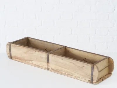 Produktbild von Boltze Deko Box "Rygge" mit zwei Kammern im Rustikalen Shabby Chic Look in Form eines Ziegels