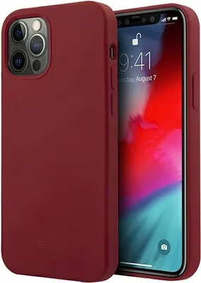 Obrázok produktu pre Mini Mihcp12Msltre Iphone 12/12 Pro 6,1" Červeno/Červené Pevné Puzdro Silikónové Tone On Tone
