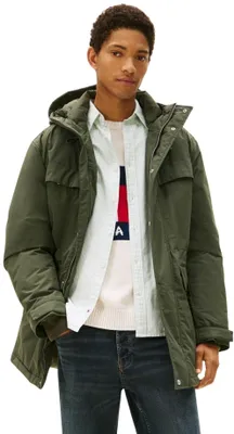 Produktbild von Tommy Jeans Herren Parka City Ready mit Kapuze, Grün (Pewter Green), XL