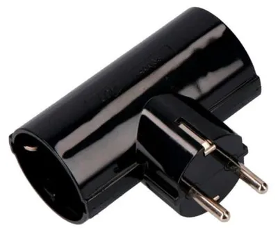 Produktbild von Edm T/tl Doppel-bakelit-stecker 16a 250v Schwarz One Size / EU Plug 220V Schwarz One Size
