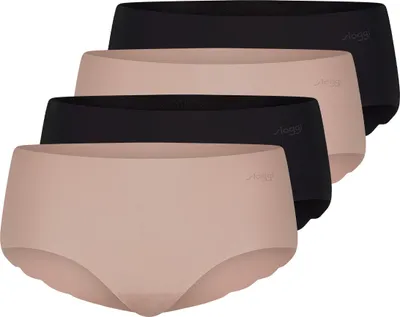 Produktbild von sloggi 4er Pack ZERO Microfibre 2.0 Short Slip Kein Abzeichnen unter Kleidung, Weich und leicht, Bester Tragekomfort