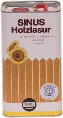 Produktbild von 1 x SINUS Holzschutzlasur Holzlasur wetterfest für Hölzer im Innen- und Außenbereich - 5 Liter in Teak