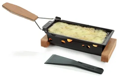 Raclette-Pfanne Oslo, Eichenholz, Antihaft, 32,4 cm, inkl. Spatel