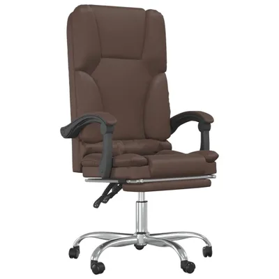 Produktbild von Bürostuhl mit Massagefunktion Braun Kunstleder