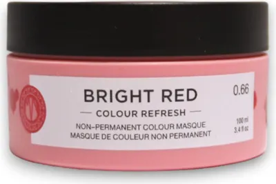Zdjęcie produktu dla Maria Nila Colour Refresh odżywcza maska koloryzująca do ożywienia czerwonych odcieni Bright Red 100 ml