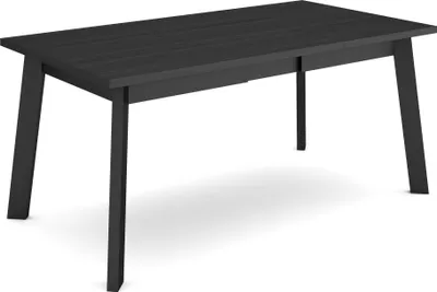 Immagine prodotto di ODIN Tavolo da Pranzo, 167x90x75cm, Per 8 persone, Gambe in legno, Nero