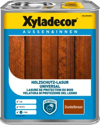 Produktbild von Xyladecor Universallasur 2,5L dunkelbraun