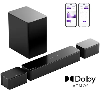Produktbild von Soundbar - Poseidon M4T - 5.1-Kanal - Dolby Atmos - 6 Lautsprecher - Kabelloser Subwoofer - Bluetooth - Für TV