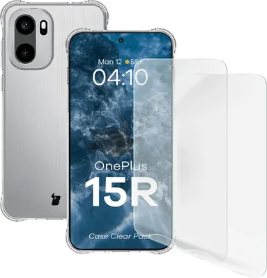 Produktbild von Handyhülle + 2x Folie für OnePlus 15R, Bizon Case Clear Pack, Transparent