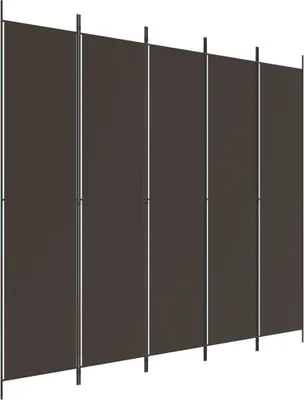 A room divider with five panels.