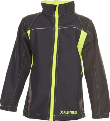 Zdjęcie produktu dla Dziecięca kurtka softshell Junior rozmiar 146/152 antracyt/żółty 100%.poliester PLANAM