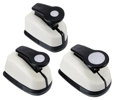 Kreislochstanzer 3er-Set, 9/16/25 mm, für Basteln & Karten
