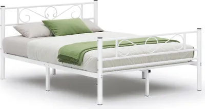 Produktbild von VASAGLE Bettgestell 140 x 190 cm, mit Kopfteil, Metallbett, Bettrahmen