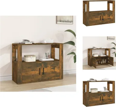 Produktbild von vidaXL Sideboard Räuchereiche 80x30x60 cm Holzwerkstoff -  Sideboards