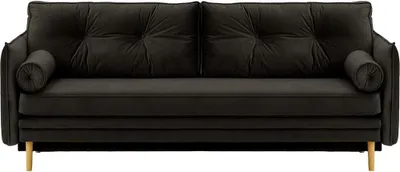 Produktbild von SLF24 - Schlafsofa Darnet mit Stauraum - schwarz - Velluto 20